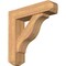 Ekena Millwork Funston Craftsman Smooth Bracket w/ Offset Brace, Western Red Cedar, 7 1/2"W x 30"D x 30"H BKT0806X30X30FST04SWR - alternate 1